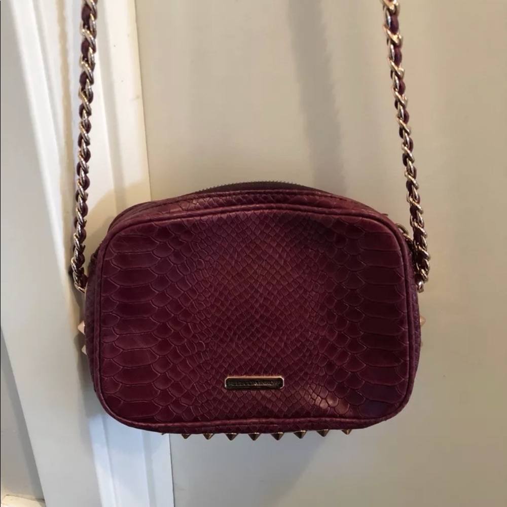 Rebecca Minkoff Rose Gold/Pink Studded Crossbody